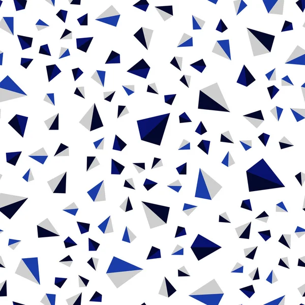 Vecteur Bleu Foncé Sans Couture Couverture Isométrique Avec Style Polygonal — Image vectorielle