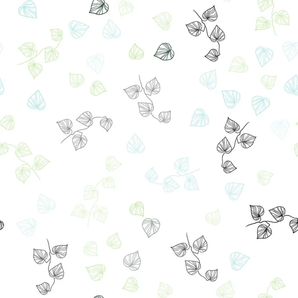 Bleu Clair Vert Vecteur Sans Couture Toile Fond Naturelle Avec — Image vectorielle