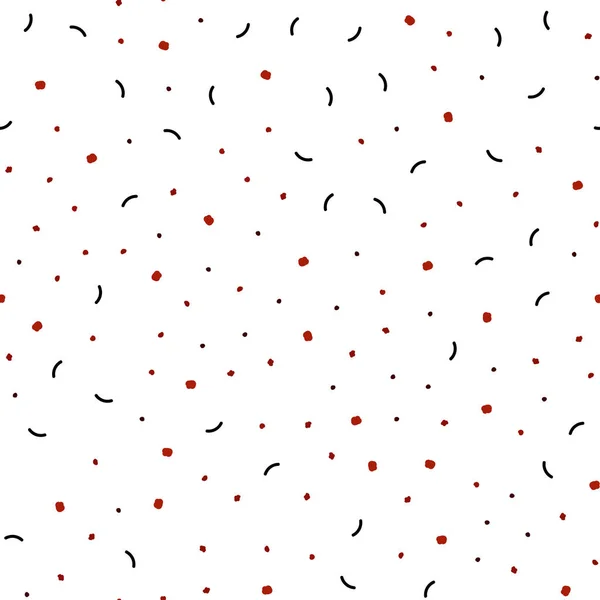 Tmavě Červená Vektorové Bezešvé Pozadí Body Čáry Glitter Abstraktní Obrázek — Stockový vektor