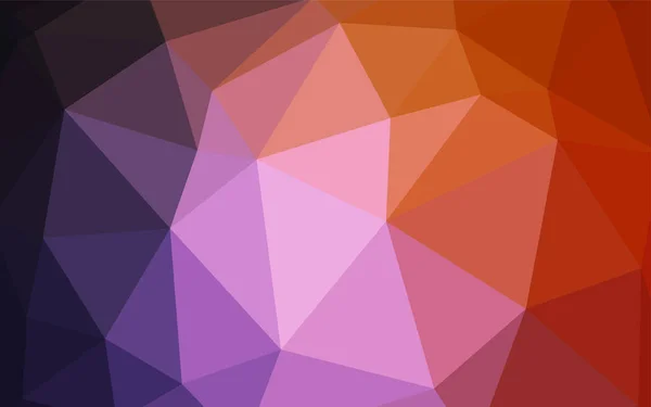 Темно Розовый Красный Векторный Треугольник Творческая Иллюстрация Полутоновом Стиле Треугольниками — стоковый вектор