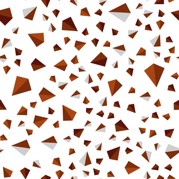 Donkerrood Vector Naadloze Isometrische Textuur Met Driehoekige Stijl Moderne Abstracte — Stockvector