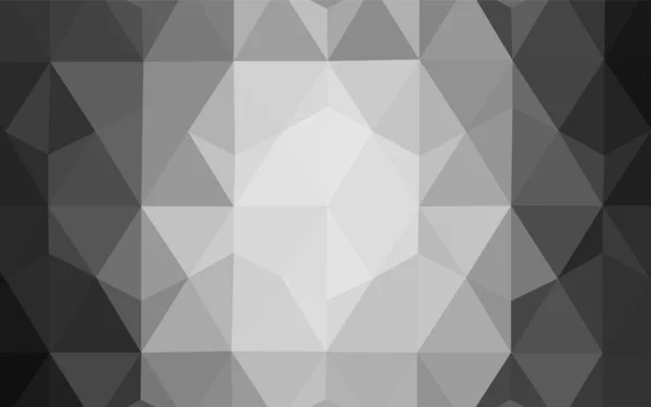 Gris Claro Vector Brillante Diseño Triangular Ilustración Abstracta Poligonal Con — Vector de stock