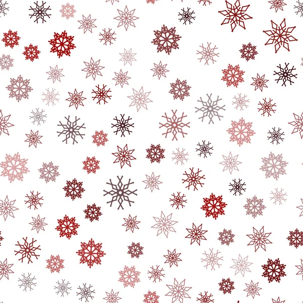 Vecteur Rouge Foncé Mise Page Transparente Avec Des Flocons Neige — Image vectorielle