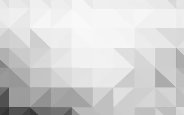 Світло Сірий Вектор Абстрактний Мозаїчний Фон Творча Ілюстрація Стилі Напівтонів — стоковий вектор