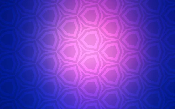 Azul Claro Cubierta Vectorial Roja Con Juego Hexágonos Hexagones Coloridos — Archivo Imágenes Vectoriales