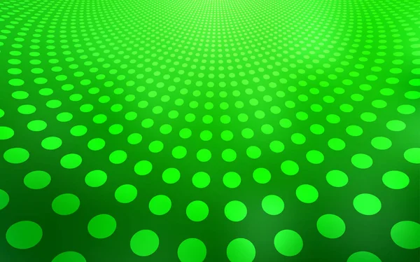 浅绿色矢量覆盖斑点 图解与一组闪亮的彩色抽象圈 全新的你的品牌书模板 — 图库矢量图片