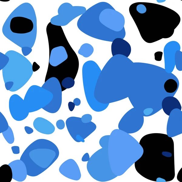 Light Blue Vector Seamless Template Circles Illustration Set Shining Colorful — Stock Vector