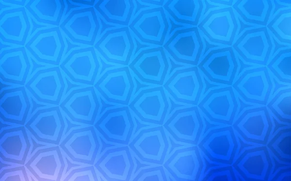 Modelo Vetor Blue Claro Estilo Hexagonal Design Estilo Abstrato Com — Vetor de Stock