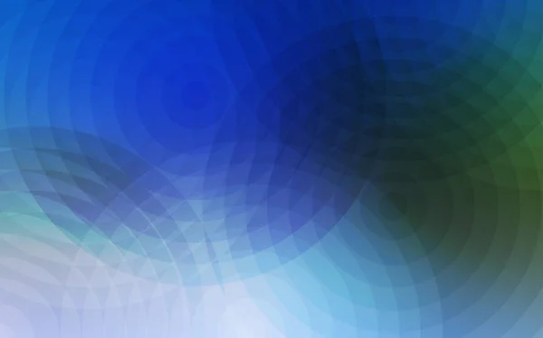 Bleu Clair Texture Vectorielle Verte Avec Disques Design Décoratif Flou — Image vectorielle