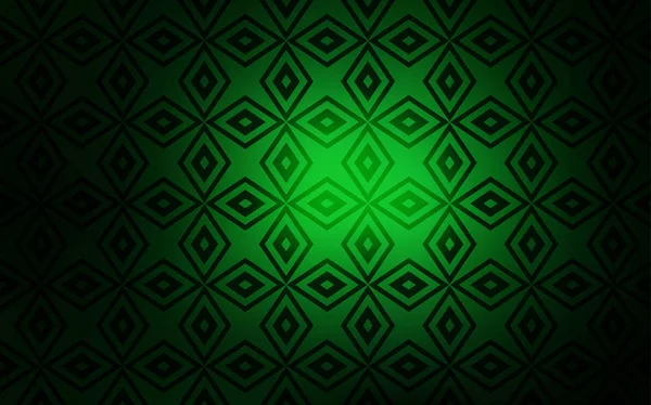Темно Зеленый Векторный Обратный Ход Ромбом Современная Абстрактная Иллюстрация Красочными — стоковый вектор