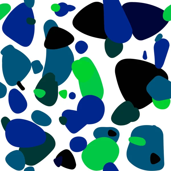 Hellblaues Grünes Vektor Nahtloses Layout Mit Kreisformen Abstrakte Illustration Mit — Stockvektor