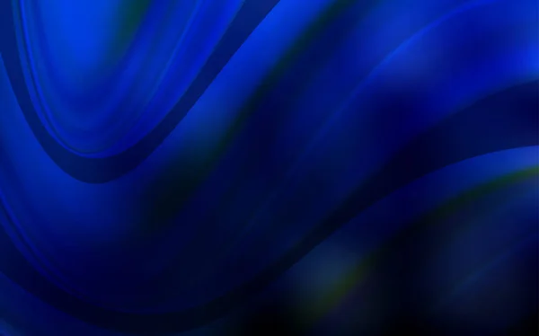 Fond Vectoriel Bleu Foncé Avec Des Cercles Courbes Échantillon Géométrique — Image vectorielle