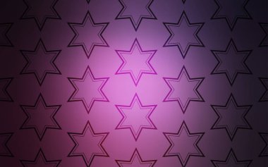 Gökyüzü yıldızlarla koyu pembe vektör şablonu. Yıldız ile modern geometrik soyut resim. Web siteleri, açılış sayfaları için desen.