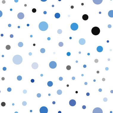 Hafif mavi vektör noktalar ile sorunsuz kapak. İllüstrasyon renkli soyut daireler parlayan ayarlanmış. Desen için modaya uygun Kumaş, duvar kağıtları.
