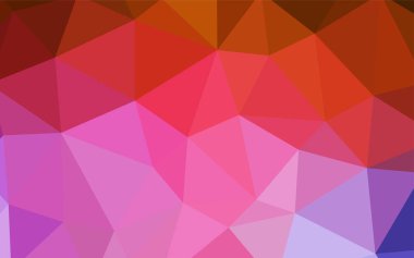 Açık mavi, kırmızı vektör üçgen mozaik kapak. Noktalı resim stili üçgenler ile yaratıcı çizimde. Cep telefonu arka plan için şablon.