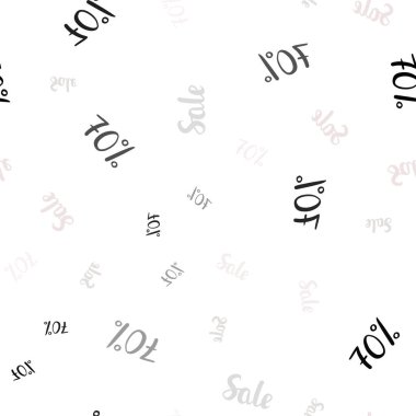 Hafif pembe, yeşil vektör sorunsuz doku fiyatları % 70 satış. Degrade illüstrasyon indirimli beyaz zemin üzerinde imzalar. İşletme reklamları, reklam için tasarım.