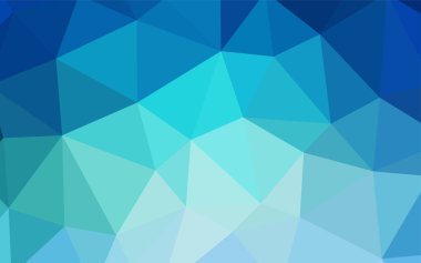 Açık mavi, vektör degrade üçgenler şablon yeşil. Gradyan ile Origami tarzında yaratıcı geometrik şekil. Cep telefonu arka plan için şablon.