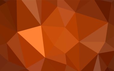 Işık turuncu vektör soyut mozaik zemin. Gradyan ile Origami tarzında yaratıcı geometrik şekil. İşiniz için en iyi üçgen tasarım.