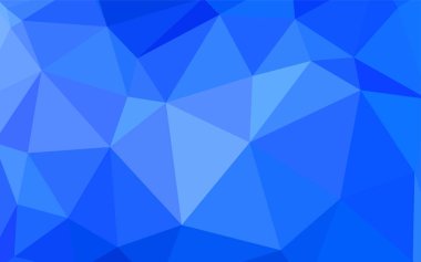 Hafif mavi vektör poligonal arka plan. Üçgenler ile modern soyut resim. İşiniz için yeni tasarım.