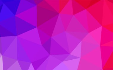 Açık Pembe, mavi vektör üçgen çizim. Çokgen biçiminde, gradyan ile renkli çizimler. Marka kitabınız için yeni şablon.