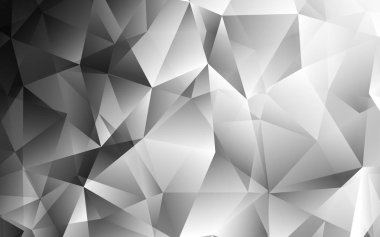 Işık gri vektör kapak poligonal tarzı. Glitter soyut resim üçgen şekiller ile. Şablon arka plan olarak kullanılabilir.