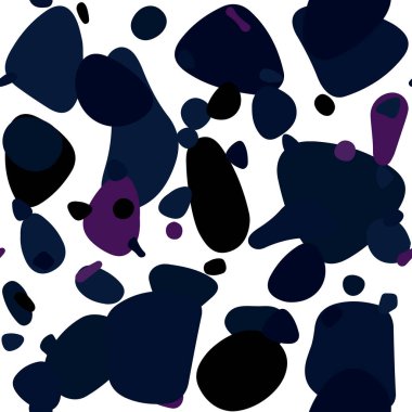 Koyu pembe, mavi küre ile Dikişsiz desen vektör. Modern Soyut illüstrasyon renkli su ile bırakır. Doku pencere panjur, perdeler için.