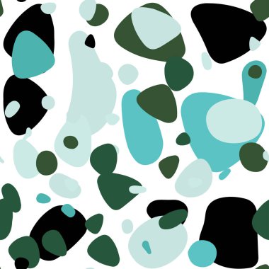 Açık mavi, yeşil vektör sorunsuz arka plan ile bubbles. İllüstrasyon renkli soyut daireler parlayan ayarlanmış. Tasarım için duvar kağıdı, kumaş üreticileri.