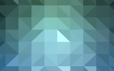 Açık mavi, vektör soyut mozaik zemin yeşil. Renkli resimde gradyan ile poligonal tarzı. Senin arka plan için dokulu deseni.