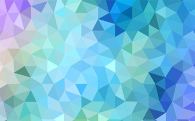 Hafif pembe, mavi vektör üçgen mozaik kapak. Üçgen geometrik örnek gradyan ile. Desen için bir marka kitabın zemin.