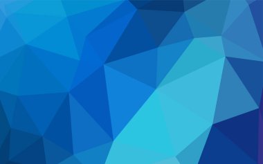 Üçgen kapak parlayan ışık mavi vektör. Renkli resimde gradyan ile poligonal tarzı. İşiniz için yeni tasarım.