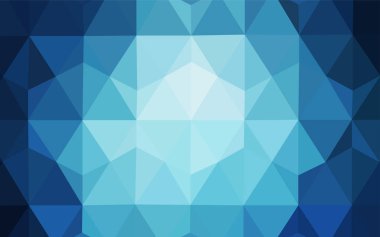 Koyu mavi vektör arka plan poligonal. Çokgen şekilleri ile bir örnek. İşiniz için en iyi üçgen tasarım.