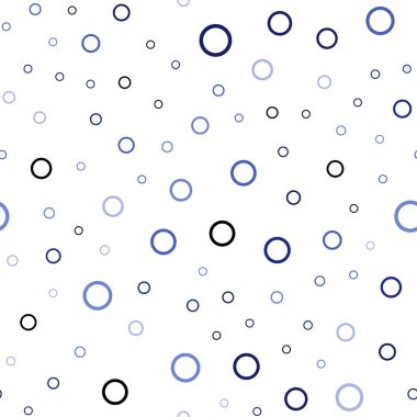 Hafif mavi vektör küreler ile seamless modeli. Kabarcıkları ile soyut tarzda bulanık dekoratif tasarım. Desen-ebilmek var olmak kullanılmış için reklam, broşür.