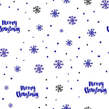 Koyu mavi vektör xmas kar taneleri ile sorunsuz arka plan. Degrade arka plan üzerinde renkli kar taneleri. Tekstil, kumaş, duvar kağıtları için tasarım.