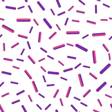 Mor ışık, vektör kesintisiz, izometrik düzen düz çizgili pembe. Parlayan illüstrasyon keskin çizgili renkli. Doku pencere panjur, perdeler için.