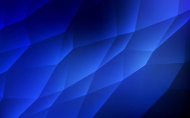 Koyu mavi vektör kapak poligonal tarzı. İllüstrasyon renkli üçgenler dizi. Şablon arka plan olarak kullanılabilir.