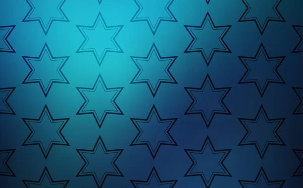 深蓝色矢量布局与明亮的星星 模糊的装饰设计在简单的风格与明星 横幅的最佳设计 — 图库矢量图片
