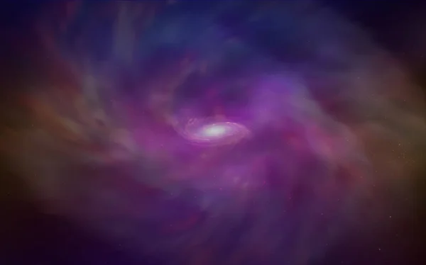 Dark Blue Red Vector Texture Milky Way Stars Blurred Decorative — Stock Vector