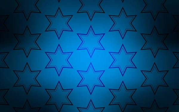 Темная Векторная Текстура Синего Цвета Красивыми Звездами Современная Геометрическая Абстрактная — стоковый вектор