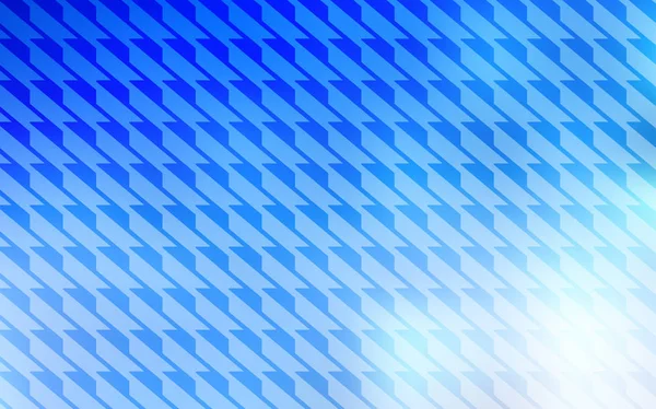 Heller Blauer Vektorhintergrund Mit Geraden Linien Leuchtend Farbige Illustration Mit — Stockvektor