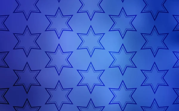 Textura Vectorial Azul Claro Con Hermosas Estrellas Ilustración Abstracta Geométrica — Vector de stock