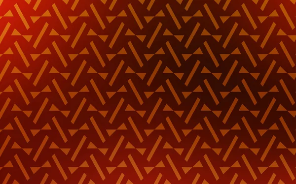 Светло Оранжевая Векторная Раскладка Линиями Треугольниками Иллюстрация Набором Красочных Треугольников — стоковый вектор