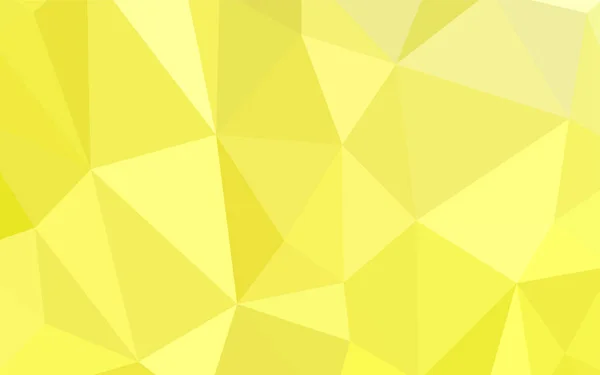 Hellgelbe Vektorgradienten Dreiecke Textur Ein Muster Mit Polygonalen Formen Komplett — Stockvektor