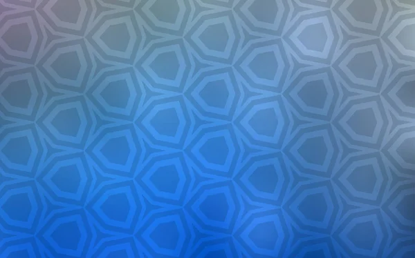Світло Blue Векторна Текстура Барвистими Гексагонами Розмитий Фон Барвистими Гексагонами — стоковий вектор