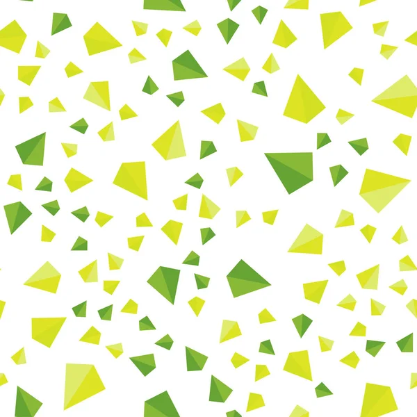 Light Green Yellow Vector Less Seamless Isometric Texture Triangular Style — стоковый вектор