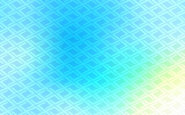 Світло Блакитний Зелений Векторний Візерунок Квадратному Стилі Декоративний Дизайн Абстрактному — стоковий вектор