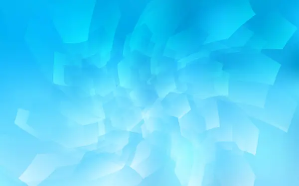 Diseño Vectorial Azul Claro Con Formas Hexagonales Ilustración Abstracta Brillante — Vector de stock