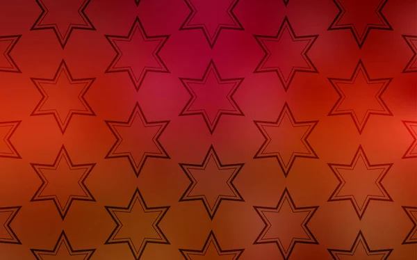 Couvercle Vectoriel Rouge Clair Avec Petites Grandes Étoiles Illustration Abstraite — Image vectorielle