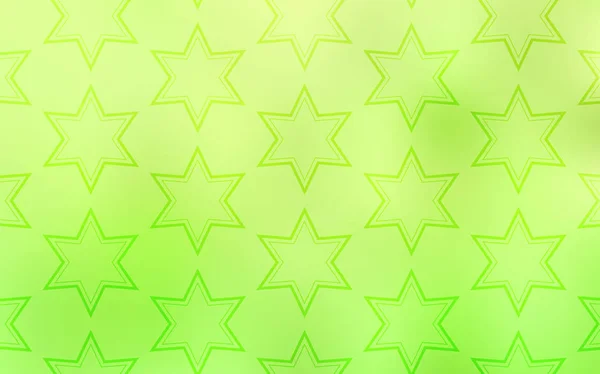 Світло Зелений Жовтий Вектор Фону Кольоровими Зірками Декоративні Ілюстрація Зірками — стоковий вектор
