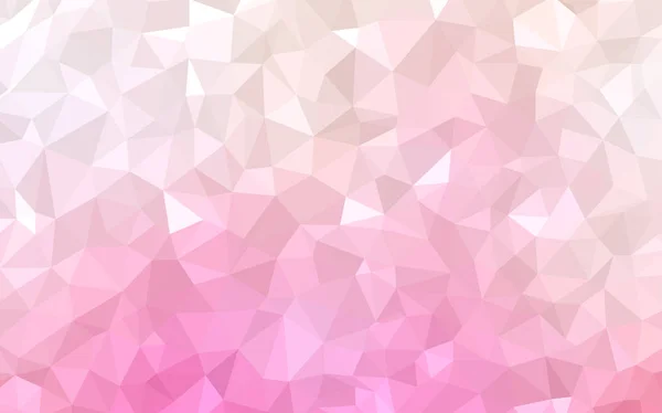 Licht Roze Vector Schijnt Driehoekige Dekking Creatieve Geometrische Illustratie Origami — Stockvector