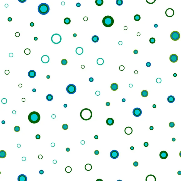 Lichtblauw Groen Vector Naadloze Achtergrond Met Bubbels Abstracte Illustratie Met — Stockvector